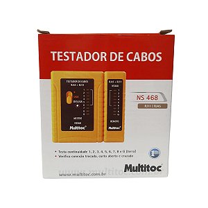 Testador de Cabos RJ11/RJ45 NS-468