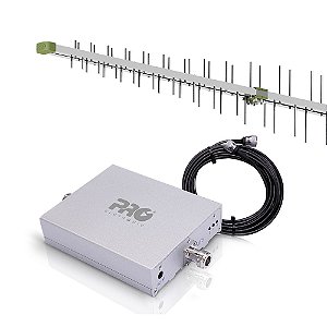 Kit Mini Repetidor de Celular 850MHZ 60dB com Antena / Reforçador / Cabo PROKR-8520
