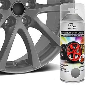 Spray Envelopamento Líquido Grafite 400ml Multilaser