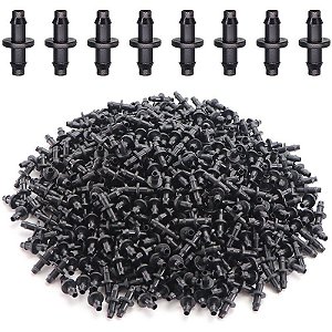 Conector Grapa Dentado para Mangueira Micro Tubo PELBD 4mm x 6mm