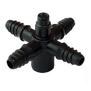 Conector Roscado com 4 Saídas para Microtubo 3/5