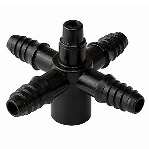 Conector Roscado com 4 Saídas para Microtubo 3/5