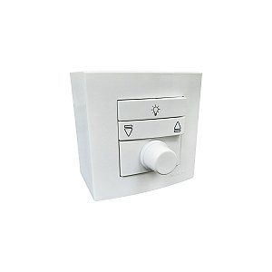Caixa de Sobrepor com Controle para Ventilador 75x75mm 110/220v Bivolt Sleek Branco