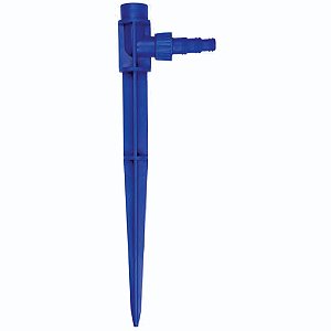 Haste Azul 30cm para Aspersor com Rosca Interna de 1/2" e Adaptador para Mangueiras