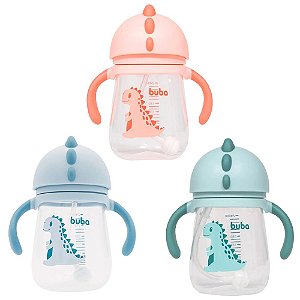 Copo Infantil com Válvula Anticólica Modelo Dino Buba