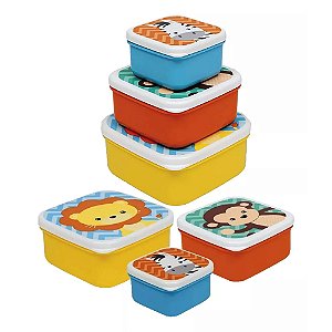 Kit 3 Potinhos Animal Fun
