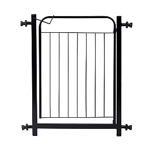 Portão Pet Cachorros / Grade de Proteção para Crianças 69cm de Altura com Prolongador 10cm - Preto