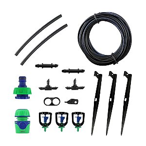 Kit Microaspersão Irrigação para Jardins e Horta Amanco