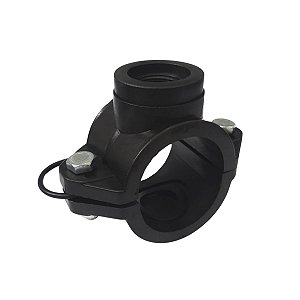 Colar de Tomada para Aspersor 50mm X 1/2" com Derivação Simples Roscada C/ 2 Parafusos