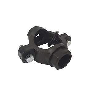Colar de Tomada para Aspersor 50mm X 3/4" com Derivação Dupla Roscada C/ 2 Parafusos