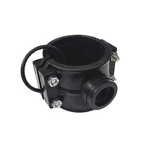 Colar de Tomada para Aspersor 75mm X 1/2" com Derivação Simples Roscada C/ 4 Parafusos