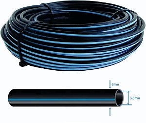 Microtubo 5x8mm Conexão De Comando Automação Irrigação -100m
