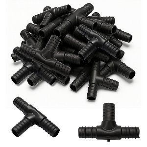 Conector Te 5,5 x 3mm P/ Microtubo Irrigação Jardim Estufa