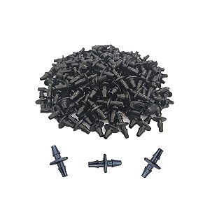 Conector 4,0mm Flecha x Flecha para Microtubos de Irrigação