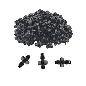 Conector 8,0mm Flecha x Flecha para Microtubos de Irrigação