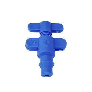 Gotejador Regulável Azul Vazão de 1 a 20 lp/h Irrigação