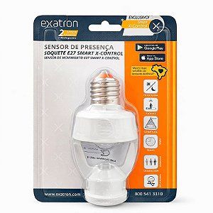Sensor de Presença Inteligente Soquete E27 Smart X-Control