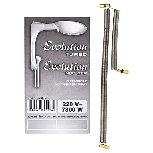 Resistência p/ Ducha Evolution Turbo Master 220V 7800W 3055U