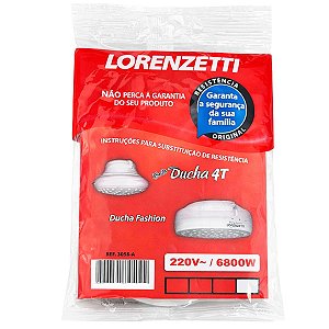 Resistência Ducha Fashion e Bella Ducha 4T 220V 6800W 3056A