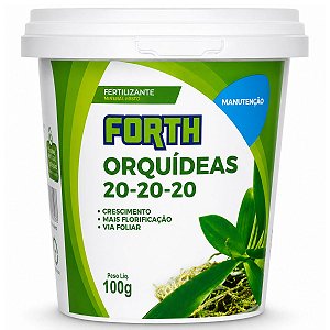Fertilizante Misto para Manutenção e Cultivo de Orquídeas 20-20-20 Forth Jardim 100g