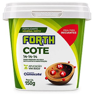 Adubo Cote 14-14-14 Osmocote Nutrição Prolongada para Plantas Via Solo 150g