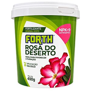 Fertilizante Rosa do Deserto Nutrientes Vasos e Solo Potencializa Floração 400g