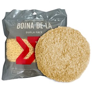 BOINA DE LÃ DUPLA FACE AMARELA SUPER MACIA 8" AUTOAMERICA