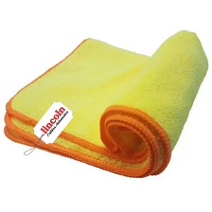 PANO DE MICROFIBRA AMARELO 40X40CM 350GSM LINCOLN