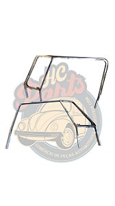 PAR DO CAJADO DA KOMBI ANTIGA EM ALUMÍNIO POLIDO