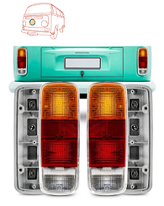 LANTERNA TRASEIRA TRICOLOR |KOMBI CLIPPER 76 ATÉ 14
