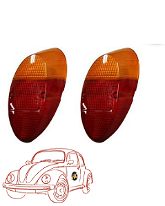 LENTE DA LANTERNA TRASEIRA | FUSCA 59 AÉ 70- PAR