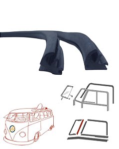 BORRACHA ENCOSTO DO QUEBRA-VENTO | KOMBI ATÉ 75 PAR