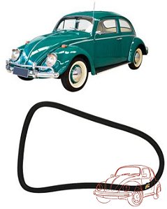 BORRACHA JANELA FIXA C/ RASGO PARA FRISOS S/LADO | FUSCA 59 ATÉ 96