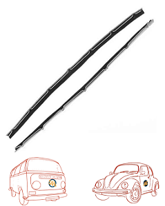 BORRACHA PESTANA INTERNA FLOCADA C/ ARAME DE FIXAÇÃO | KOMBI 76 ATÉ 14 | FUSCA 59 ATÉ 96