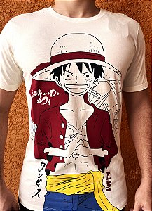 Camiseta One Piece Luffy Off White