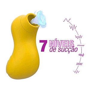 Sugador de Clitóris Recarregável - Formato Patinho - vibrador - estimulador clitoriano