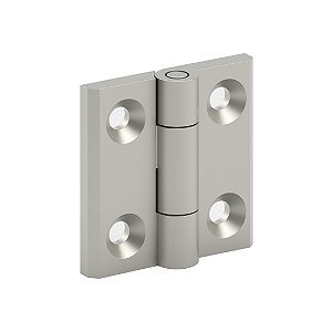 Dobradiça Plana 40x40 – Abertura 180° - Inox