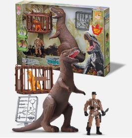 Dinossauro Grande T-Rex Dino Planet Vinil 48 cm.