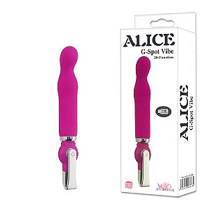 Vibrador Ponto G Recarregável com 20 Modos de Vibração Rosa - Alice G-Spot Vibe