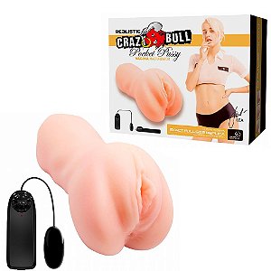 Masturbador Masculino Forma De Vagina Com Vibração - Baile Crazy Bull Pocket Pussy