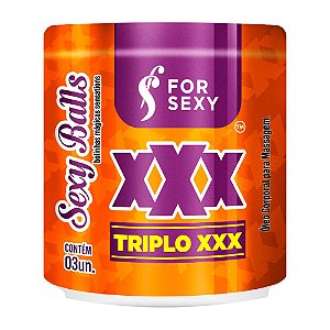 Bolinhas Explosivas Triple Xxx Efeito Intenso Esquenta e Esfria - For Sexy