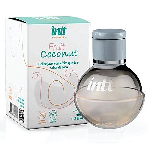 Fruit Coconut Wellness Gel Beijável Efeito Quente Coco 40mL - Intt Cosméticos