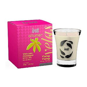 Vela Para Massagem Allumer Aromática Perfume Ylang Ylang 40g - Intt Cosméticos