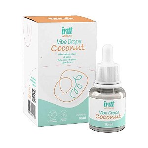 Vibes Drops Coconut Gel Estimulante Com Efeito Pulsa Vibra Esquenta Coco 10 Ml - Intt