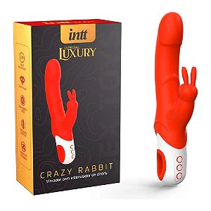 Vibrador Ponto G e Clitóris 12 Modos De Vibração - Intt Luxury Crazy Rabbit