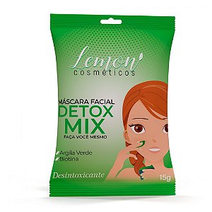 Máscara Facial Detox Mix 15G - Lemon Cosméticos