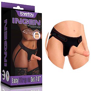 Cinta Peniana com Pênis Realístico 18 Cm - Lovetoy Ingen