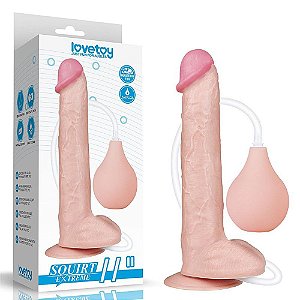 Pênis de Borracha Com Simulador De Ejaculação - Lovetoy Squirt Extreme 11
