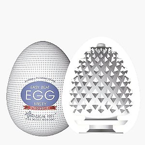 Masturbador Masculino Formato De Ovo Textura De Nevoa - Magical Kiss Egg Misty