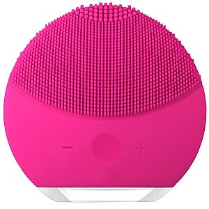 Esponja Massageador Limpeza Facial com Cerdas em Silicone Pink - Luna